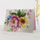 Carte Porcelain Inspired Floral (Fleur jaune)