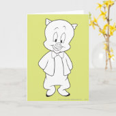 Carte Porky Hello Friend (Fleur jaune)