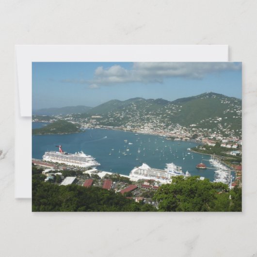 Carte Port à St. Thomas Îles Vierges américaines (Devant)