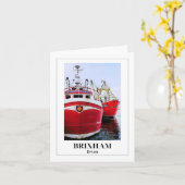 Carte Port de Brixham, Riviera anglaise, Devon (Fleur jaune)