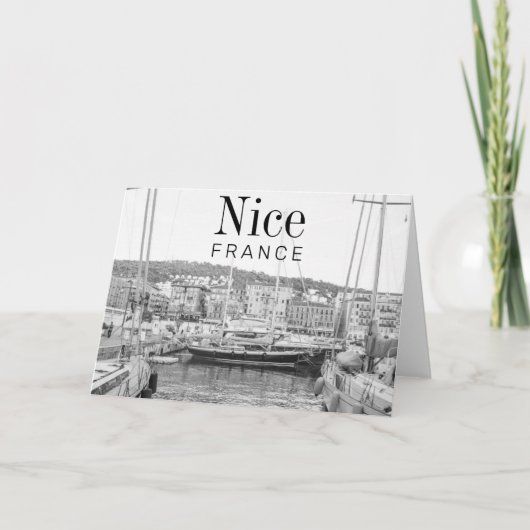 Carte Port de Nice BnW (Devant)
