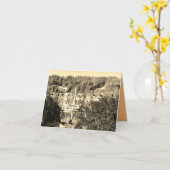 Carte Port en sépia (Fleur jaune)