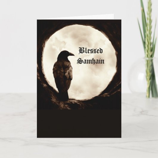 Carte Portail Samhain avec Corw Raven (Devant)
