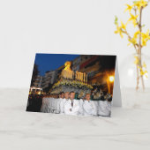 Carte Portant la Sainte Mère Marie, dimanche des Rameaux (Fleur jaune)