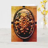 Carte Porte à fleurs (Fleur jaune)