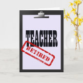 Carte Porte - bloc enseignant retraité (Fleur jaune)