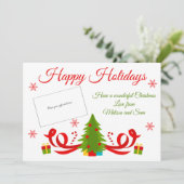 Carte Porte-carte cadeau de Noël Arbre de Noël (Debout devant)