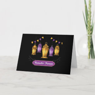 Carte Porte-clés T-Shirt Ramadan Kareem dessiné à la mai