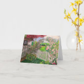 Carte Porte de jardin (Fleur jaune)