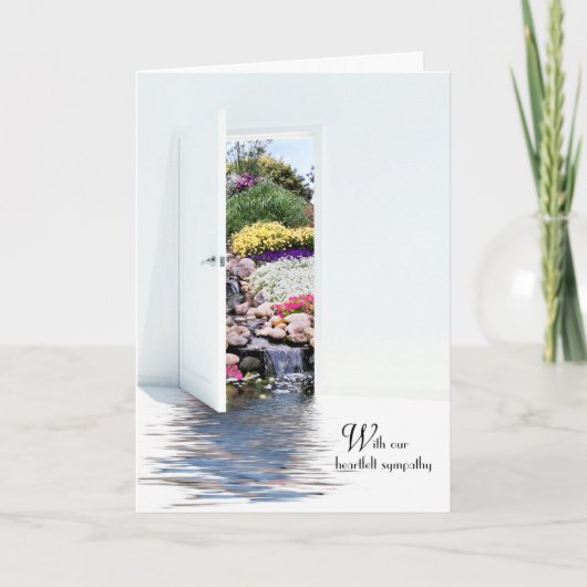 Carte porte de jardin sympathique (Devant)