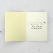 Carte Porte de sympathie avec soleil (Intérieur)