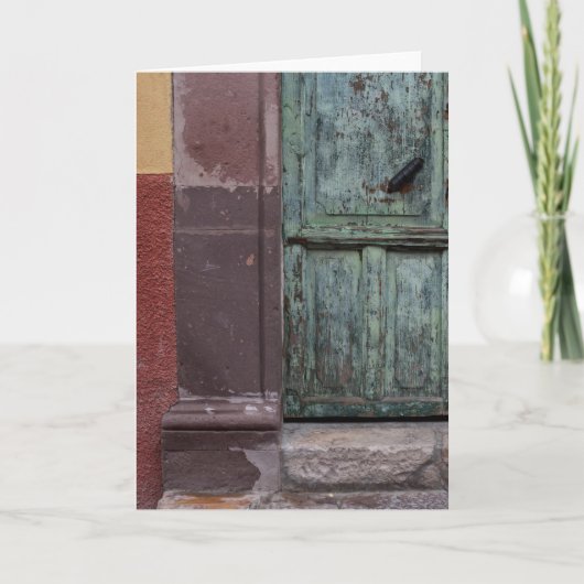Carte Porte en bois Abstrait (Devant)