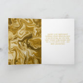 Carte Porte en marbre d'or 21e anniversaire (Intérieur)