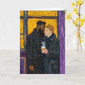 Carte Porte Jaune Étreinte (Fleur jaune)