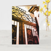 Carte Porte nuageuse (Fleur jaune)