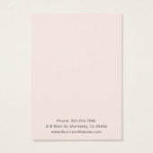 Carte Porte-oreille de script rose vif (Dos)