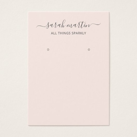 Carte Porte-oreille de script rose vif (Devant)