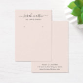 Carte Porte-oreille de script rose vif (Bureau)