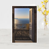 Carte Porte ouverte (Fleur jaune)