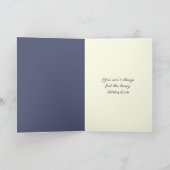 Carte Porte Pensée pour Vous avec Soleil (Intérieur)