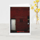 Carte Porte rouge (Fleur jaune)