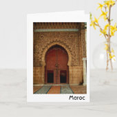 Carte Porte rouge (Fleur jaune)