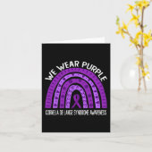 Carte Porter Le Violet Pour L'Accompagné Du Syndrome De  (Fleur jaune)