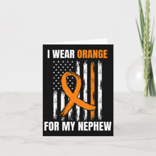 Carte Porter Orange Nephew Leukemia Produits de sensibil
