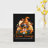 Carte Porter Orange pour la sclérose en plaques (Fleur jaune)