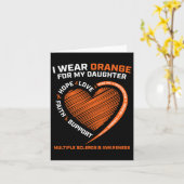 Carte Porter Orange Pour Ma Fille Sclérose En Plaques Aw (Fleur jaune)