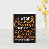 Carte Porter Orange - Sclérose en plaques Sensibilisatio (Fleur jaune)