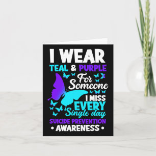 Carte Porter Turquoise &amp ; Purple Pour Quelqu'Un Qui 