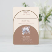 Carte Portes Anneaux Mocha Mousse clair Taupe Beige Arch (Debout devant)