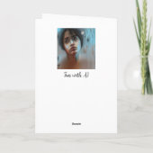 Carte Portes douces | Triste visage, soutien à un ami (Dos)