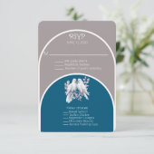 Carte Portes et anneaux Arches gris clair et Bleues océa (Debout devant)