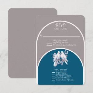 Carte Portes et anneaux Arches gris clair et Bleues océa