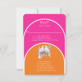 Carte Portes et anneaux roses chaudes et tangerines arqu (Devant)