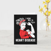 Carte Portez du rouge pour combattre les maladies cardia (Fleur jaune)