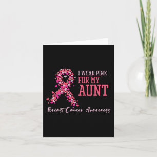 Carte Portez Le Rose Pour Ma Tante Soutien De Sensibilis