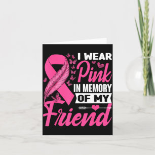 Carte Portez nk En Mémoire D'un Ami Cancer Du Sein