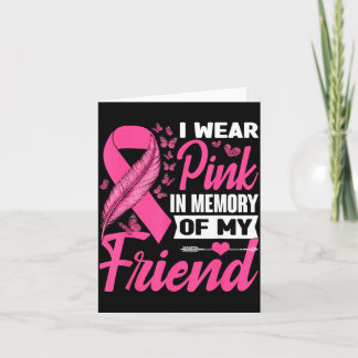 Carte Portez nk En Mémoire D'un Ami Cancer Du Sein