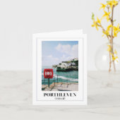 Carte Porthleven, Cornouailles (Fleur jaune)