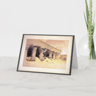 Carte Portico du Temple d'Edfou Roberts/Haghe Art