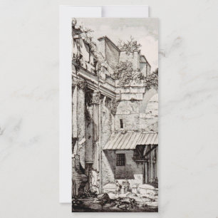 Carte Portique d'Octavie Rome Art en Noir et Blanc