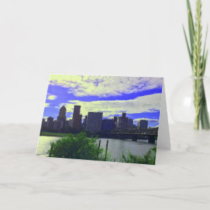 Carte Portland, Oregon Skyline #2