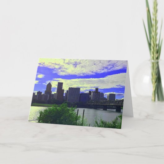 Carte Portland, Oregon Skyline #2 (Devant)
