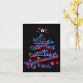 Carte Porto Rico Christmas Feliz Navidad (Fleur jaune)