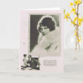 Carte Portrait 1925 de Dana d'alto (Fleur jaune)