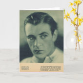 Carte Portrait 1930 de tonnelier de Gary (Fleur jaune)