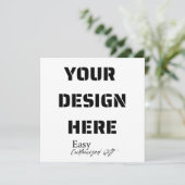 Carte Portrait 5,25 pouces x 5,25 pouces (Debout devant)